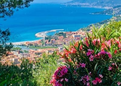 View of the Ligurian Sea and Mountains